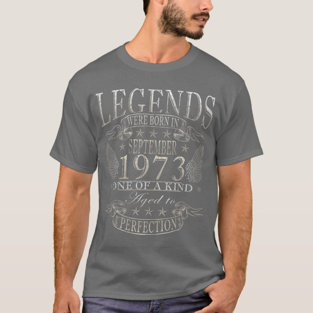 Camiseta september 1973 vintage birthday vintage gift vinta (Frente)