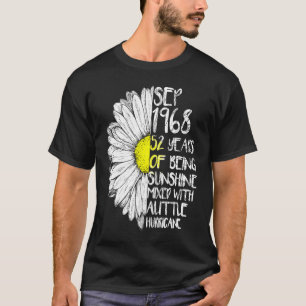 Camiseta SEPTEMBER Girl Fez Em 1968 52nd Sunshine Hurrican