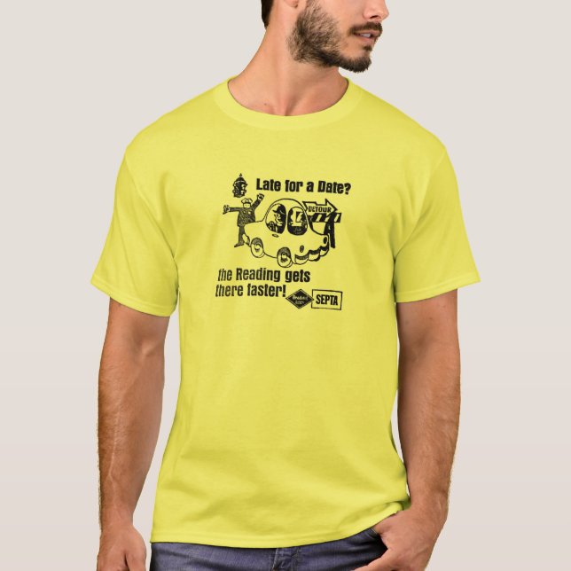 Camiseta Septos que lêem linhas serviço (Frente)