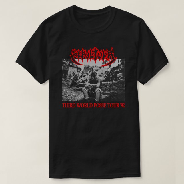 Camiseta Sepultura Third World Posse Essential T-Shirt (Frente do Design)