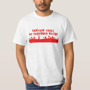 Camiseta Sepultura vermelha de BSOFD nas almas brancas