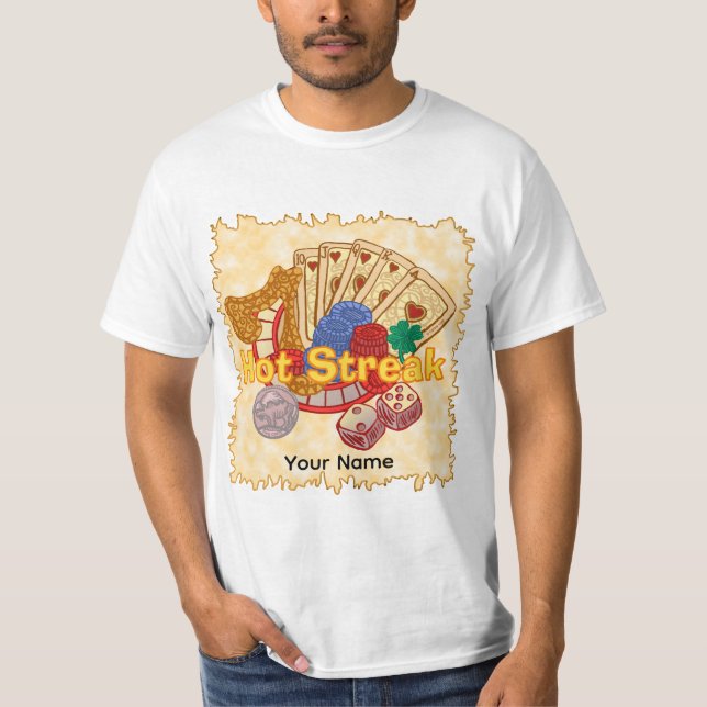 Camiseta Sequência de Sorte no Poker (Frente)