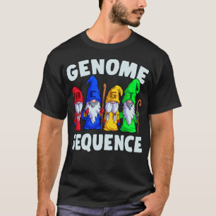 Camiseta Sequência do Genoma Funny Gnomo Biology Science Pu