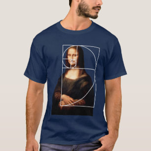 Camiseta Sequência Fibonacci Leonardo da Vinci Mona Lisa
