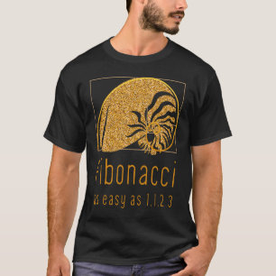 Camiseta Sequência Fibonácica e Rácio do Ouro Natureza Naut