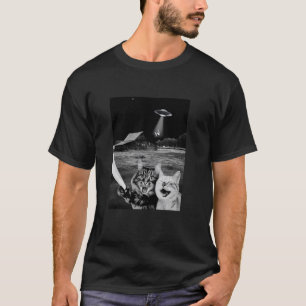Camiseta Sequestro Alienígena Selfie u2013 Gato Divertido &