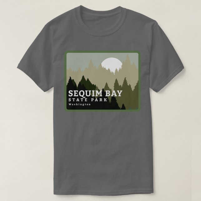 Camiseta Sequim Bay State Park Washington Trees e Florestas (Frente do Design)