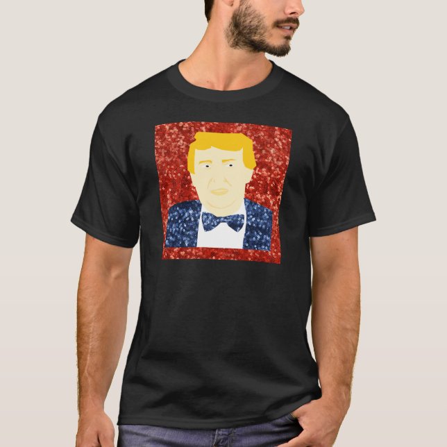 Camiseta sequin donald trump (Frente)