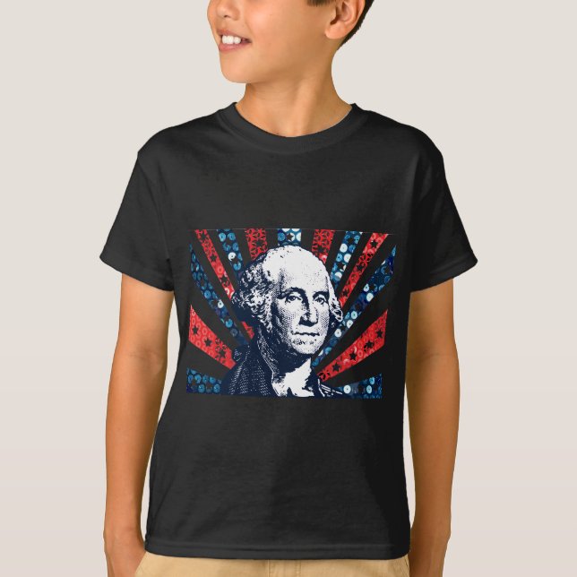 Camiseta sequin george washington (Frente)