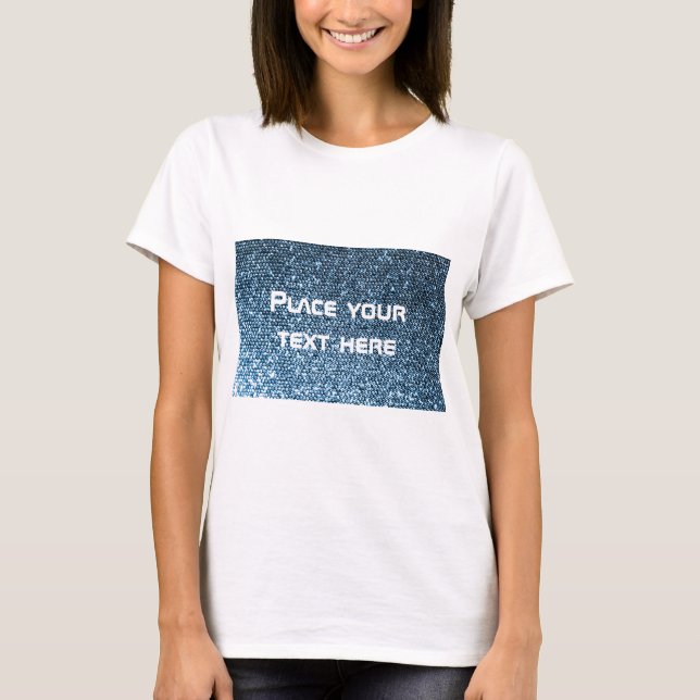 Camiseta Sequins de prata (Frente)