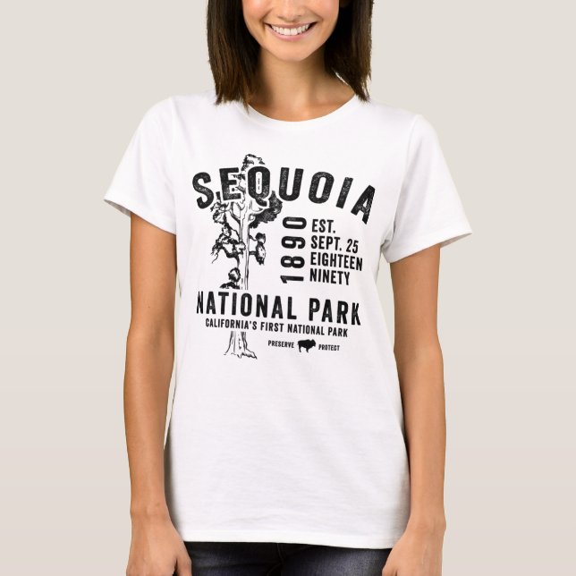 Camiseta Sequoia National Park California USA Hiking Campin (Frente)