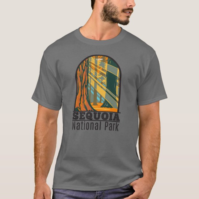 Camiseta Sequoia National Park Giant Sequoia Trees (Frente)