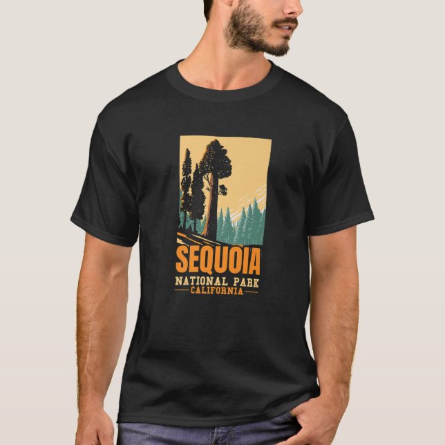 Camiseta Sequoia National Park Hiking California Sequoias (Frente)