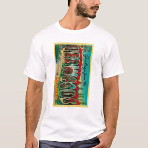 Camiseta Sequóias vermelhas, Califórnia - grandes cenas d