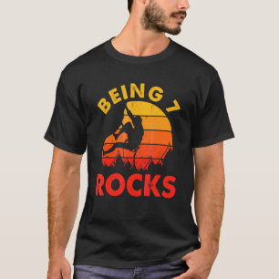 Camiseta Ser 7 Rocks Retro Climber Aniversário