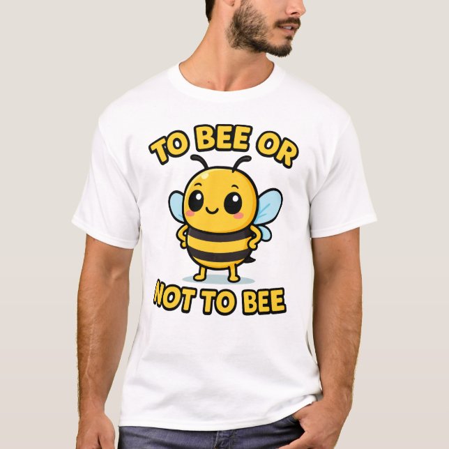 Camiseta Ser abelha ou não ser abelha (Frente)