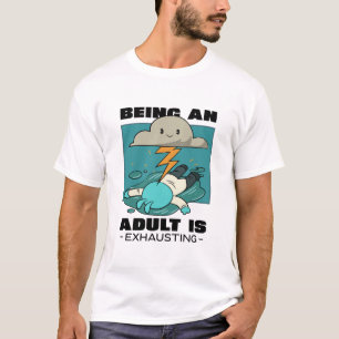 Camiseta Ser Adulto Está Escaindo