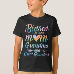 Camiseta Ser chamada de Mãe Vovó Excelente Da Vovó Mãe