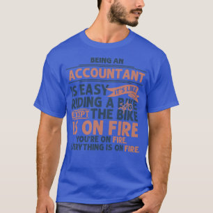 Camiseta Ser Contabilista Deixando Presente para Homens Mul