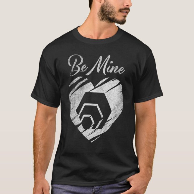 Camiseta Ser Criptococriptocotoken de Namorados de Moedas h (Frente)