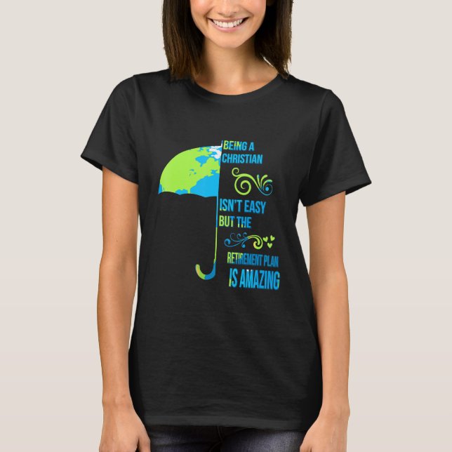 Camiseta Ser cristão não é fácil, engraçado (Frente)