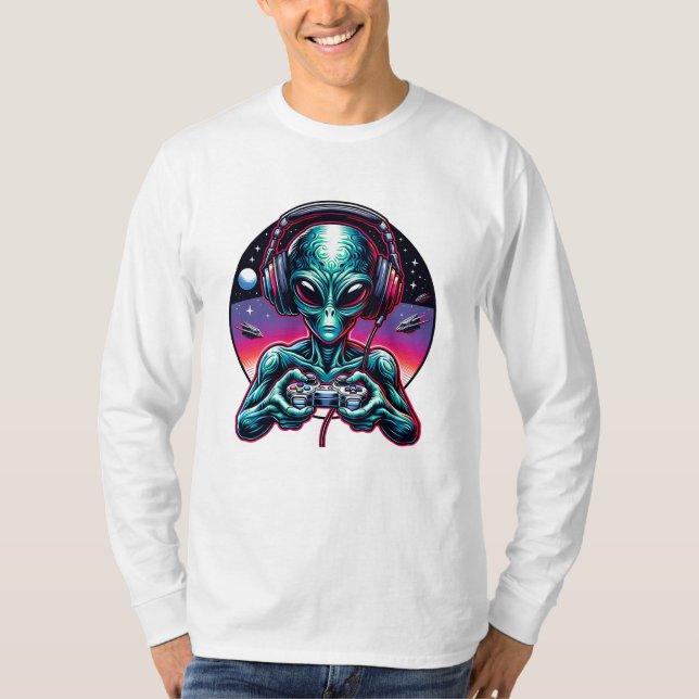 Camiseta Ser Extraterrestre Alien de Jogos (Frente)