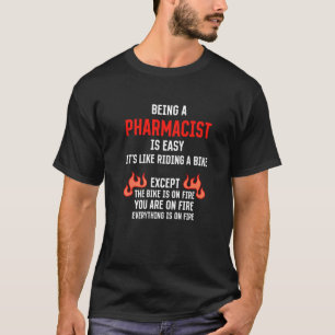 Camiseta Ser Farmacêutico É Fácil Farmácia Humor