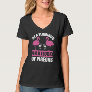 Camiseta Ser Flamingo Num Bando De Pombos-18716