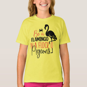 Camiseta Ser Flamingo Num Bando De Porcos-27308