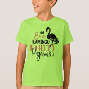 Camiseta Ser Flamingo Num Bando De Porcos-27308