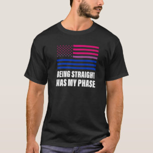 Camiseta Ser Hetero Foi O Meu Gay De Bandeira Bissexual De