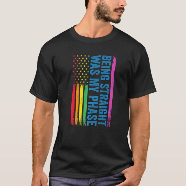 Camiseta Ser Hetero Foi O Meu Lgbt De Fase (Frente)