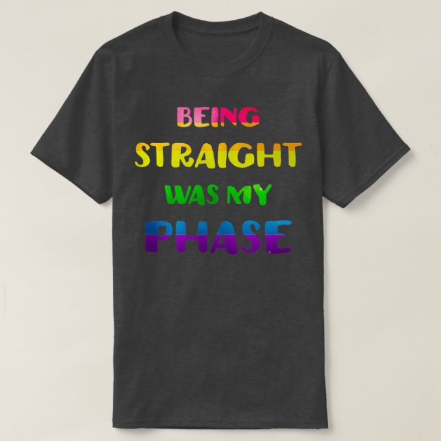 Camiseta Ser Hetero Foi O Meu Orgulho LGBT Fase (Frente do Design)