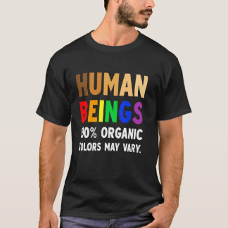 Camiseta Ser Humano 100 Cores Orgânicas Podem Variar LGBT