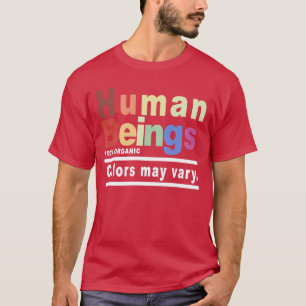 Camiseta Ser Humano 100 Presente Orgânico Cores Podem Varia