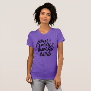 Camiseta Ser Humano das Mulheres Adultas