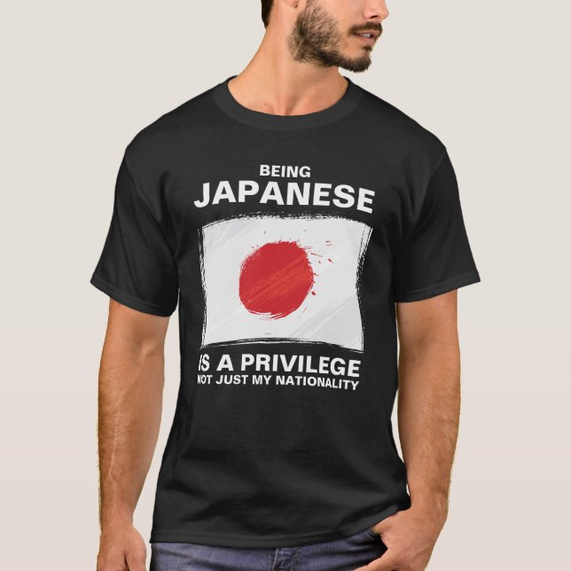 Camiseta Ser Japonês É Um Privilégio (personalizar) (Frente)