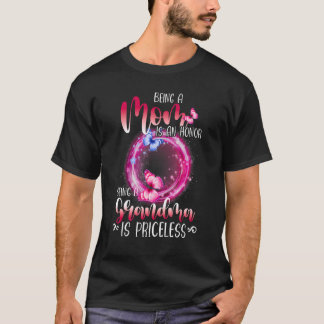 Camiseta Ser Mãe É Honra Ser Vovó É Sem Preço