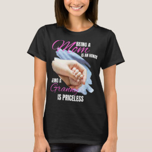 Camiseta Ser Mãe É Uma Honra Ser Um Grammy É Priceles