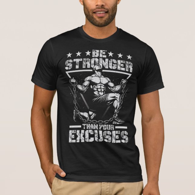 CAMISETA SER MAIS FORTE DO QUE OS SEUS EXCUSSOS (Frente)