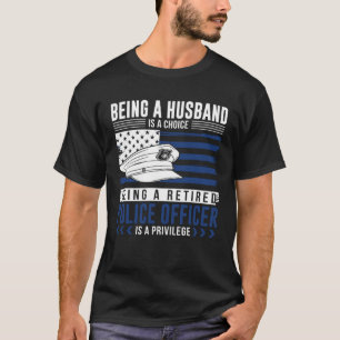 Camiseta Ser marido é uma escolha do Escritório de Polícia
