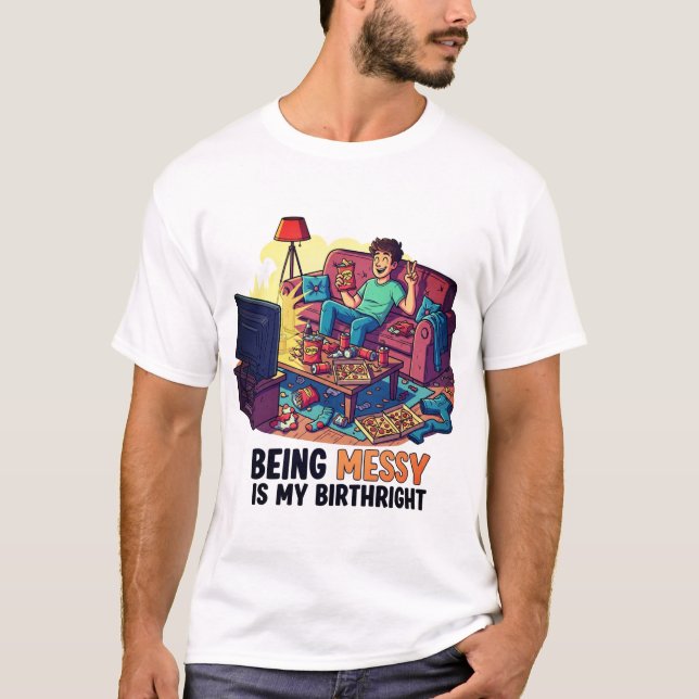 Camiseta Ser Mensageiro É Meu Birthright (Frente)