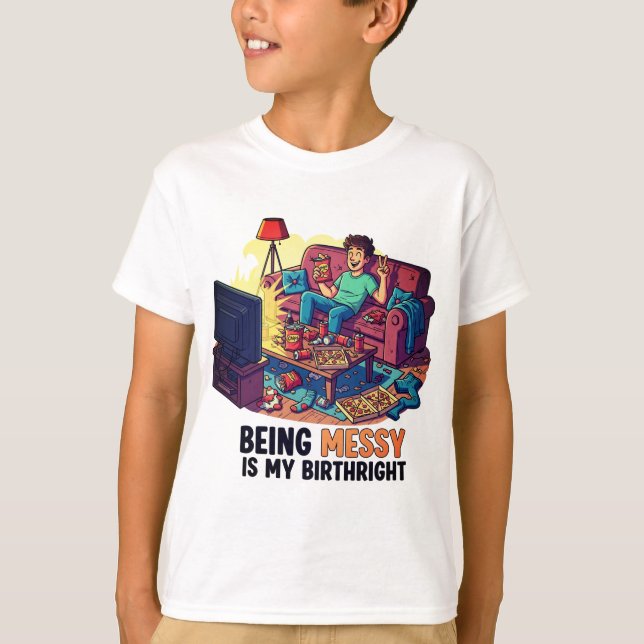Camiseta Ser Mensageiro É Meu Birthright (Frente)