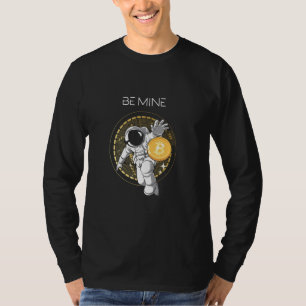 Camiseta Ser o meu astronauta Espaço Bitamt Crypto Currency
