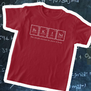 Camiseta Ser o nome químico de elementos de mesa periódica 