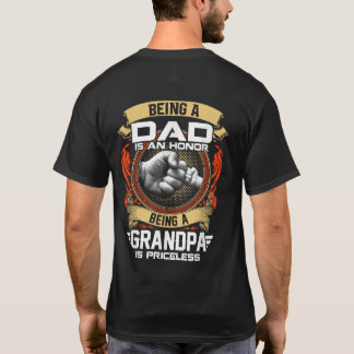 Camiseta Ser PAI É HONRA, O GRANDPA É IMPERIOSO.