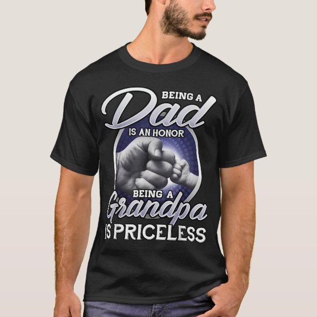 Camiseta Ser Pai É Uma Honra Ser Avô É (Frente)