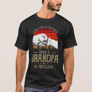 Camiseta Ser Pai É Uma Honra Ser Avô É Pricele