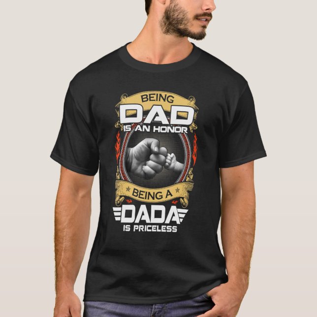 Camiseta Ser Pai É Uma Honra Ser Dada Não Tem Preço (Frente)