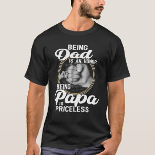 Camiseta Ser Pai É Uma Honra Ser Papa É Imprestável